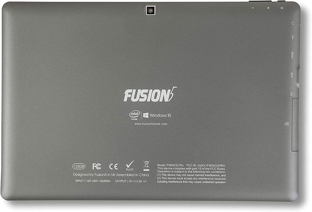 Windows 10 Fusion5 Ultra Slim back
