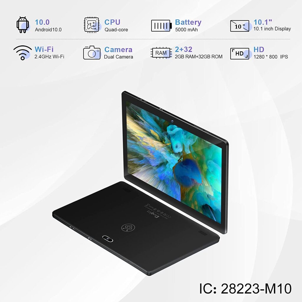 Android 10.0 Tablet 10 inch qunyiCO Y10
