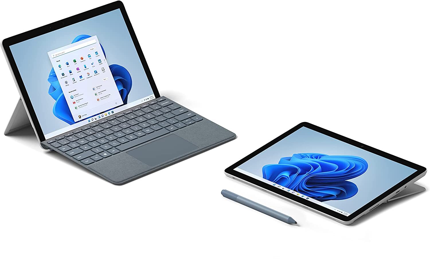 Microsoft Surface Go 2 standing and folded