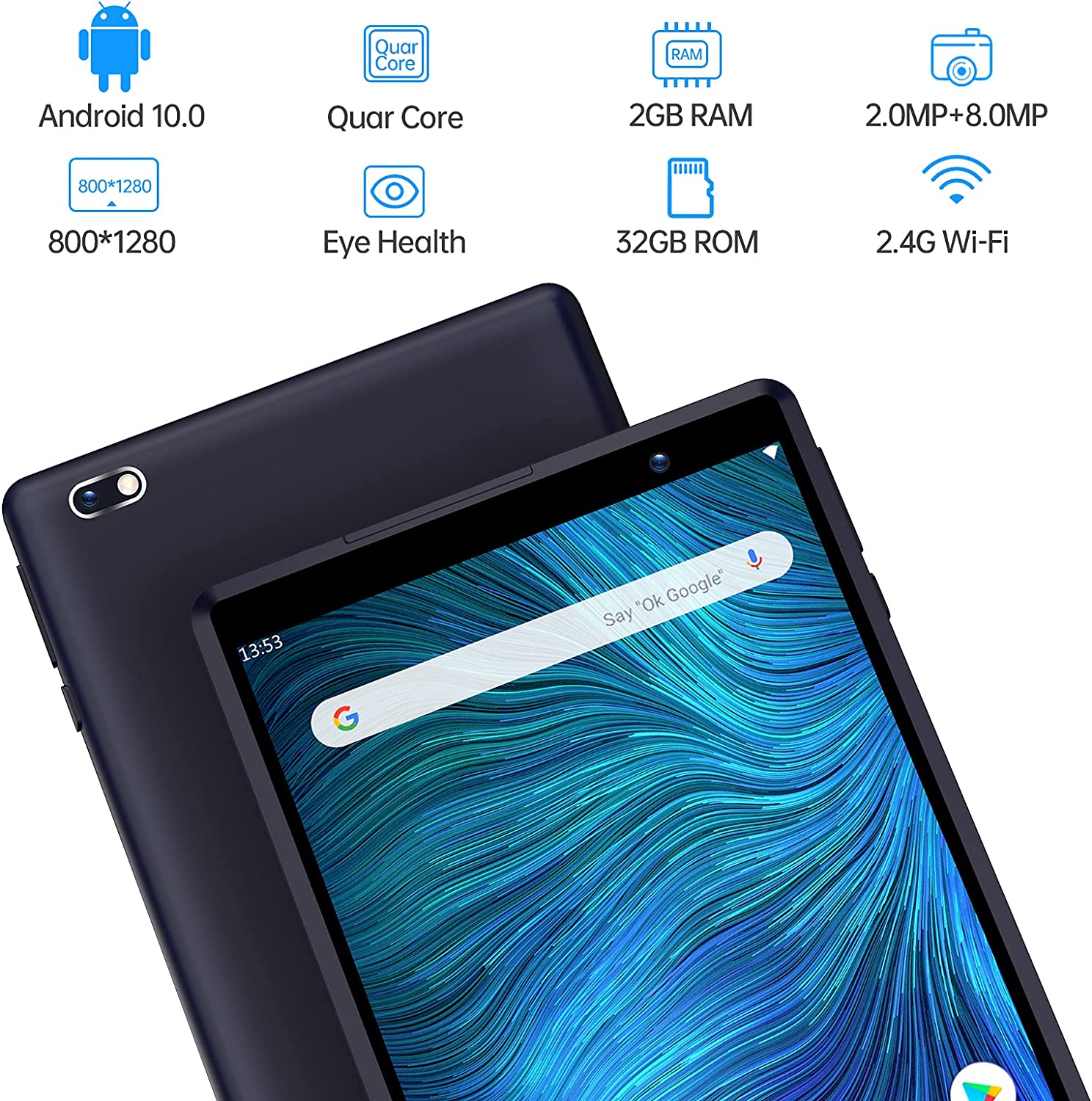 Pritom 8 inch Android Tablet features