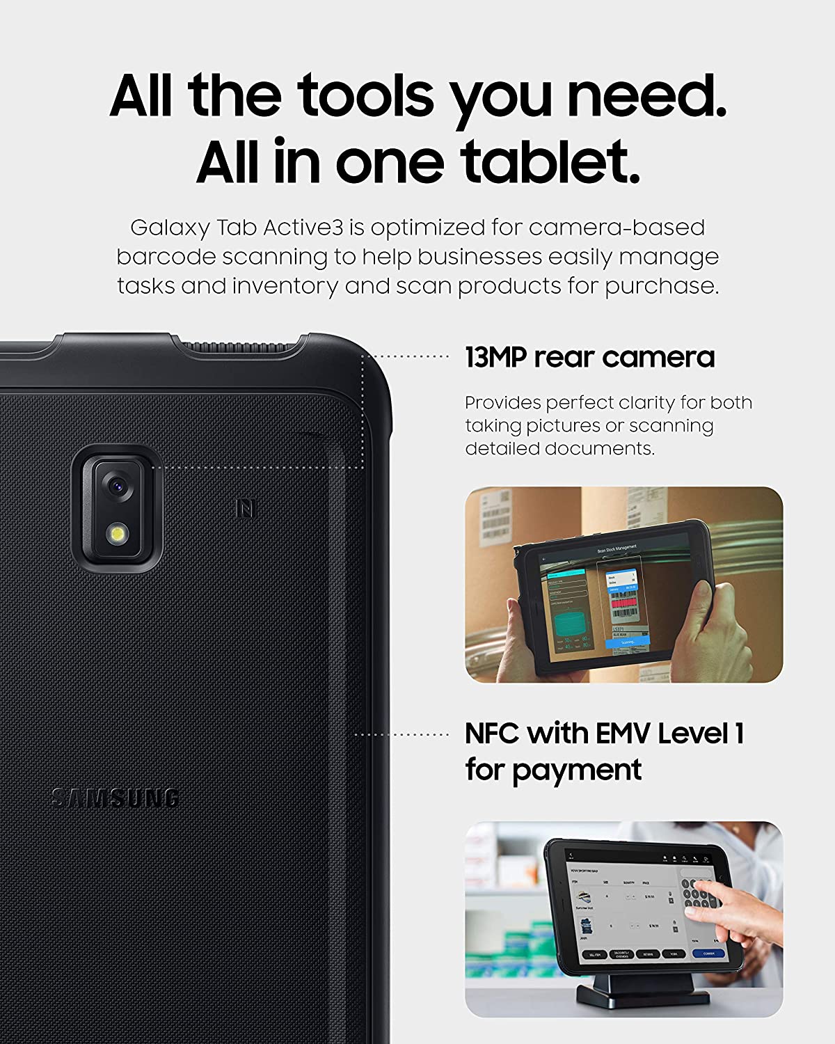 Samsung Galaxy Tab Active 3 features