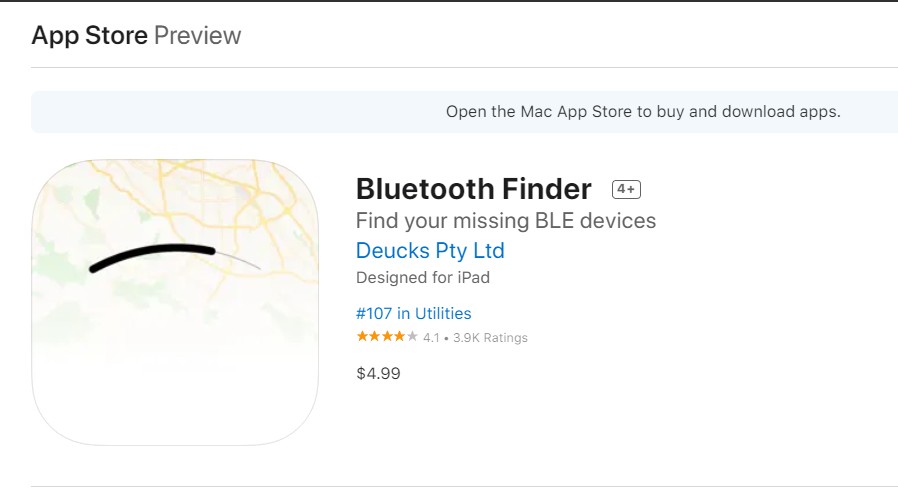 Bluetooth Finder app on App store