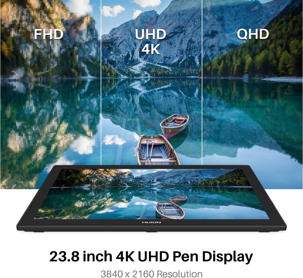 HUION Kamvas Pro 24 4K resolution