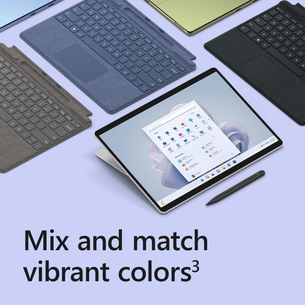  Surface Pro 9 different colours