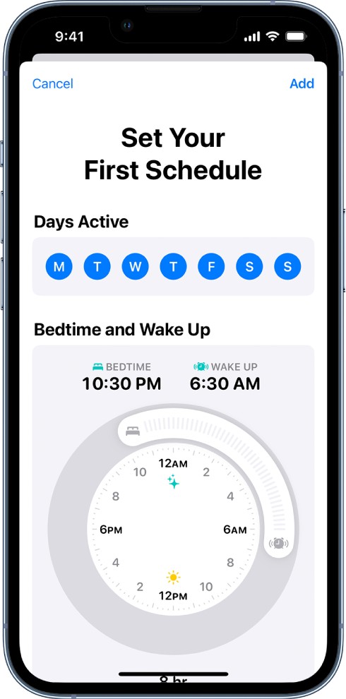 focus schedule iphone