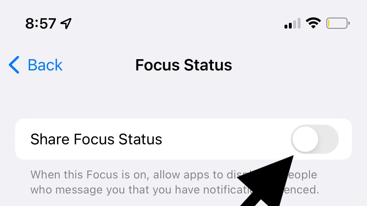 share focus status